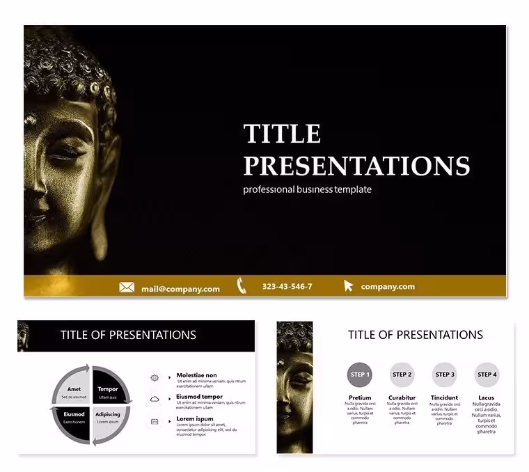 Gautama Buddha PowerPoint Template: Presentation