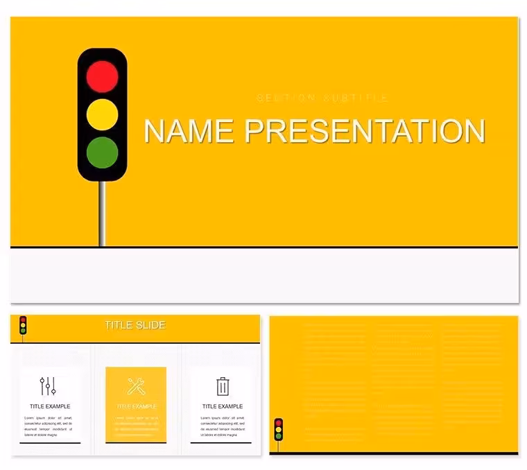 Road Rules PowerPoint Template: Charting Clear Paths in Logistics