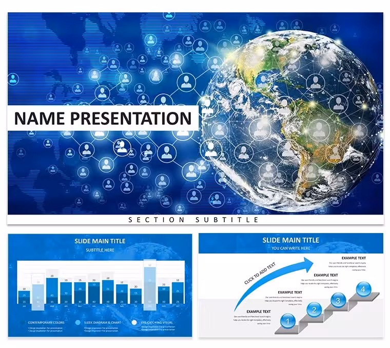 Global Network Keynote Template: Knot the World to Your Narrative