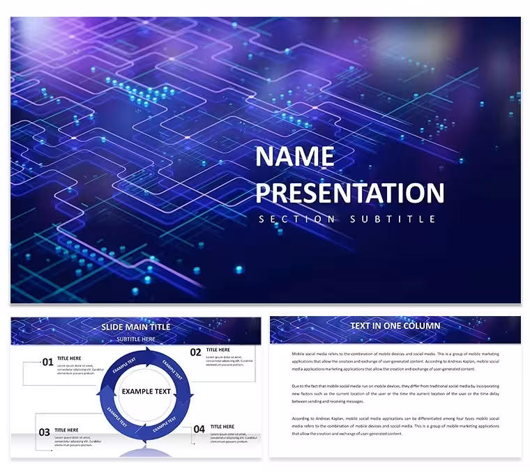 Neural Network Keynote Template: AI Diagrams & Charts