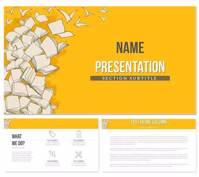 Download Bookstore PowerPoint Presentation Template, PPT