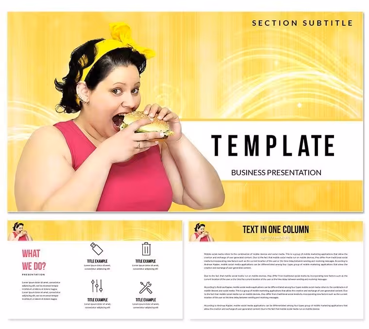 Harmful Food PowerPoint templates