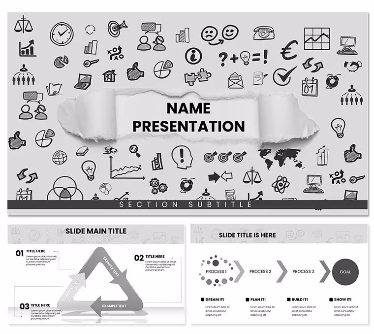 Educational Background Keynote Template - Professional Presentation