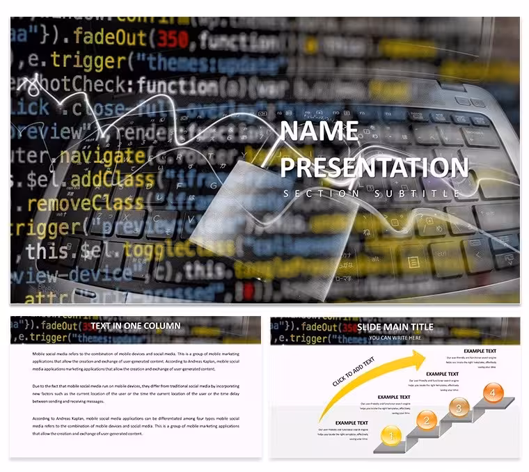 Cybersecurity PowerPoint Template - 28 Editable Diagrams | Instant Download