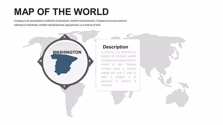 Editable World PowerPoint maps - Slide3