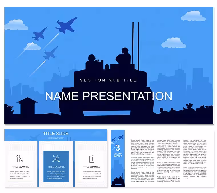 Armed Forces Day PowerPoint template for Presentation