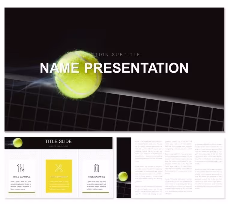 Play Tennis PowerPoint Template: Rally Ideas into Wins