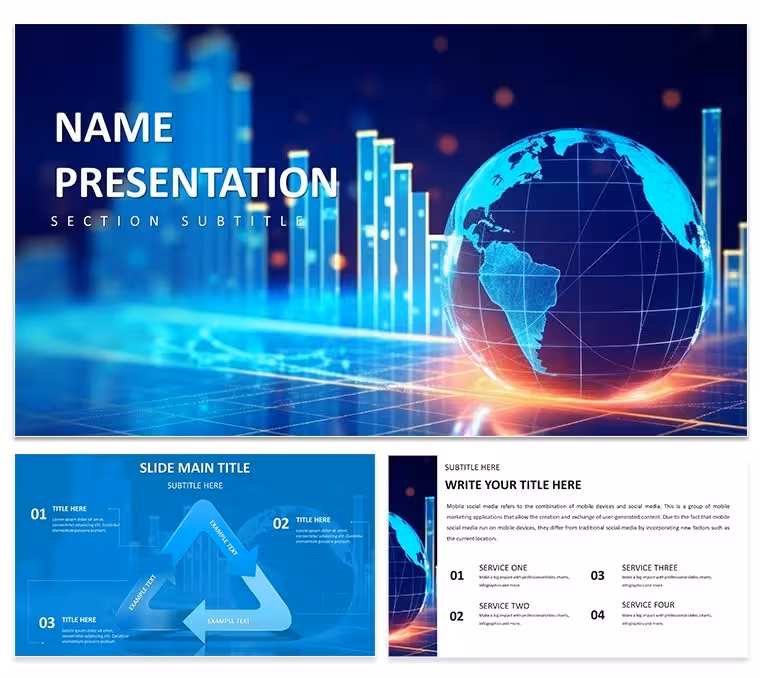 Global Innovation PowerPoint Template: Fueling Venture Visions