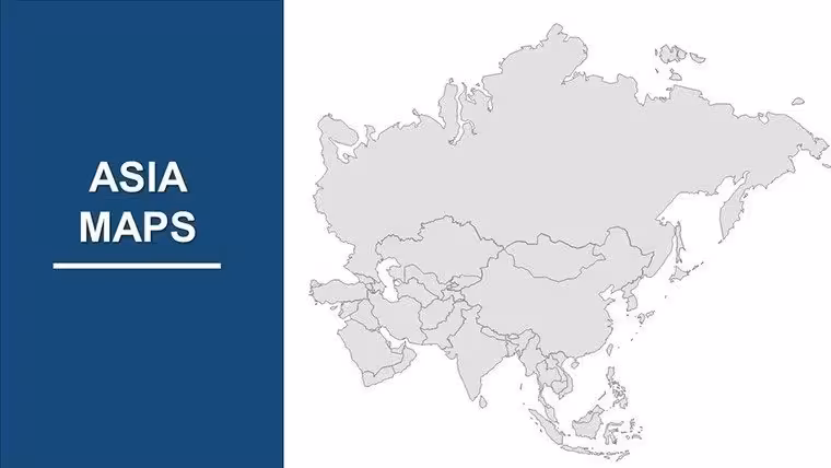 Asia Map PowerPoint Template - Fully Editable & Professional Maps