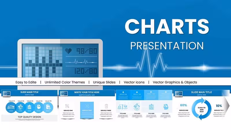 Design Automatic Tonometer Keynote Charts Template: Illuminate Eye Health Data