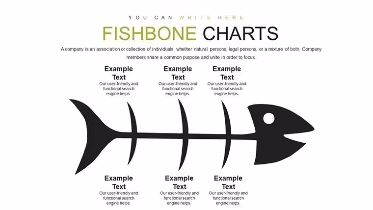 Fishbone Keynote Charts - Fully Editable | ImagineLayout