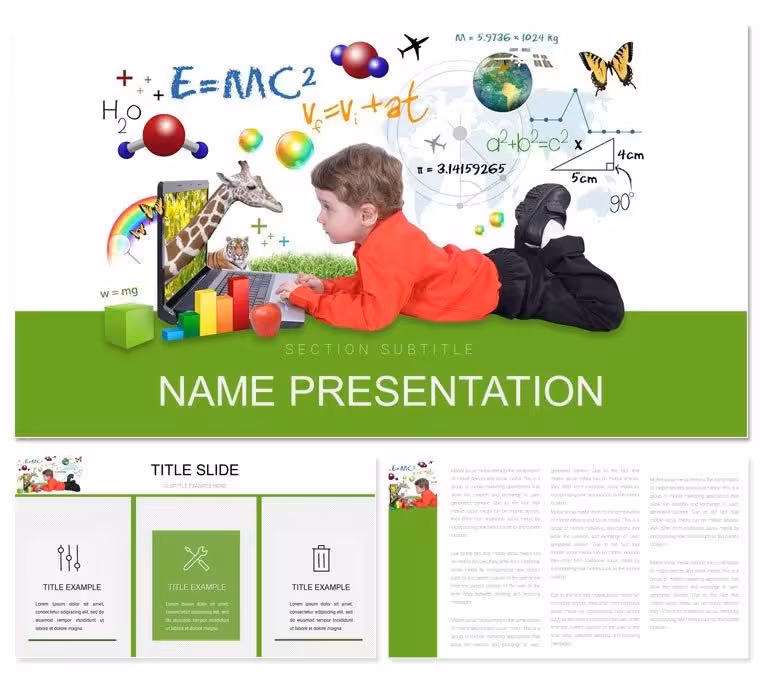 Teaching Children PowerPoint Template: Spark Joy in Every Lesson