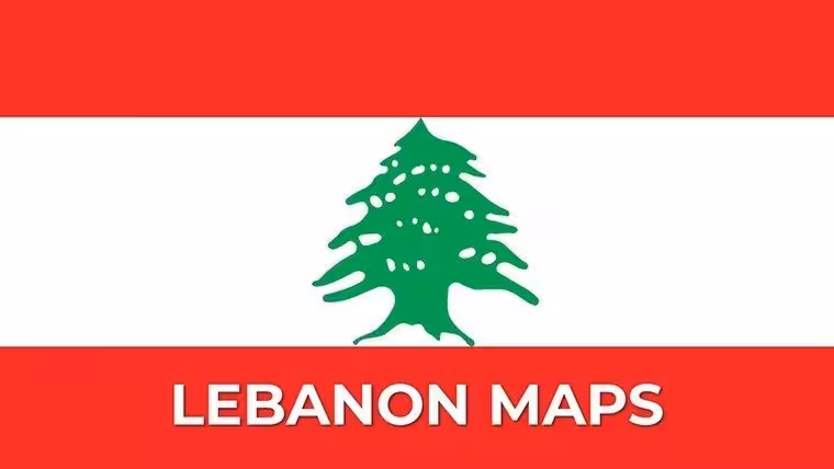 Lebanon Map PowerPoint Template - Fully Editable Vector Maps | Instant Download