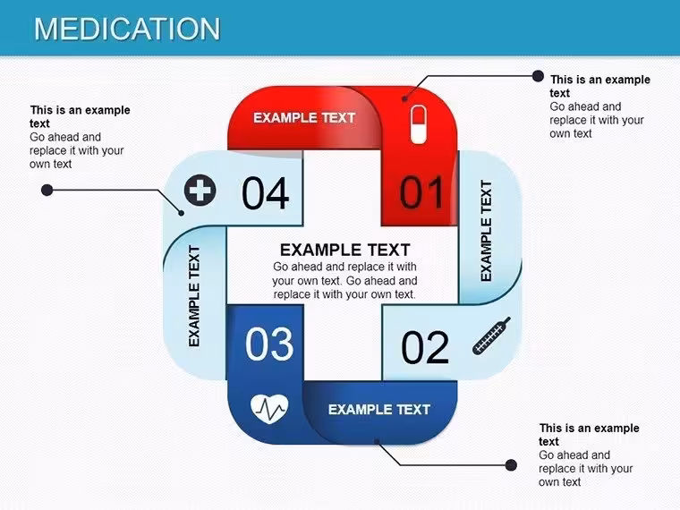 Professional Medication Pharma Charts PowerPoint Template: Visualize Health Data Accurately