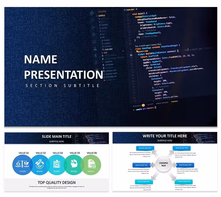 Software Development Keynote Template: Code Your Success Story