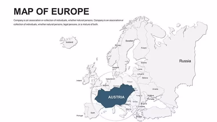 Editable Europe PowerPoint maps - Slide6