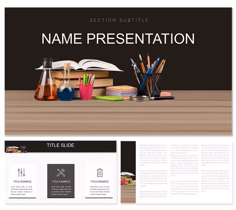 Apprenticeship Teaching Aids PowerPoint Template for Lessons