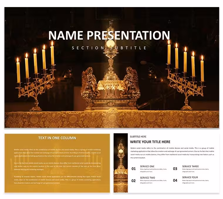 Temporary Altar Keynote Template: Sanctify Your Spiritual Messages