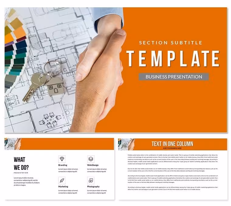 Contract to Develop Design Project - Design Studio Presentation Template | Professional