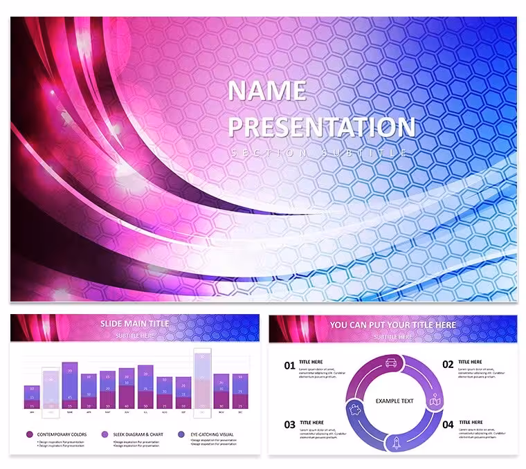 Abstract Project Proposal PowerPoint Template - Fully Editable | Instant Download | ImagineLayout