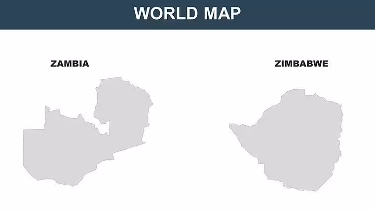 World : South Africa PowerPoint maps