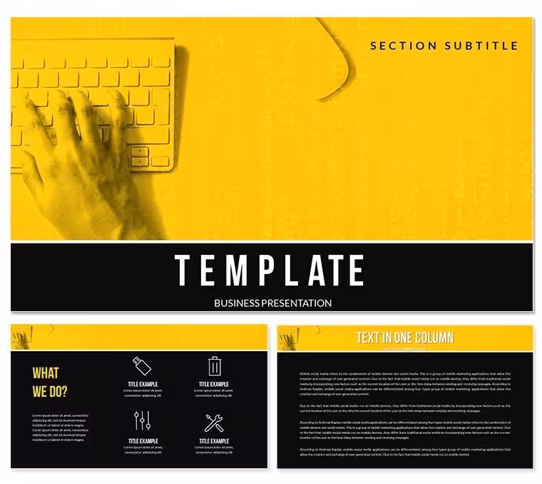 Computer Technician PowerPoint Templates