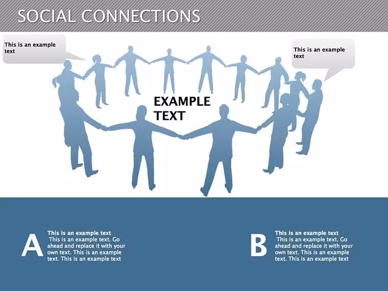 Social Connection Keynote Diagrams - Editable Keynote