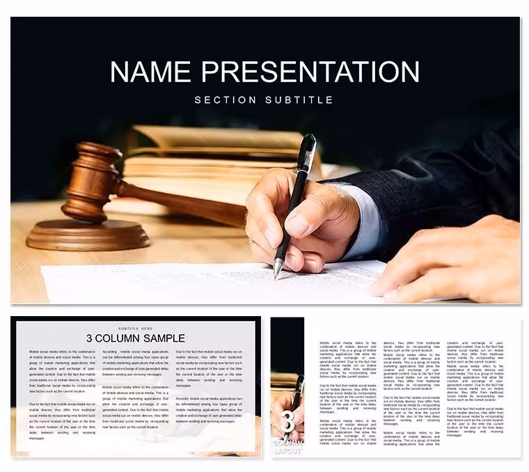 Lawyer PowerPoint template