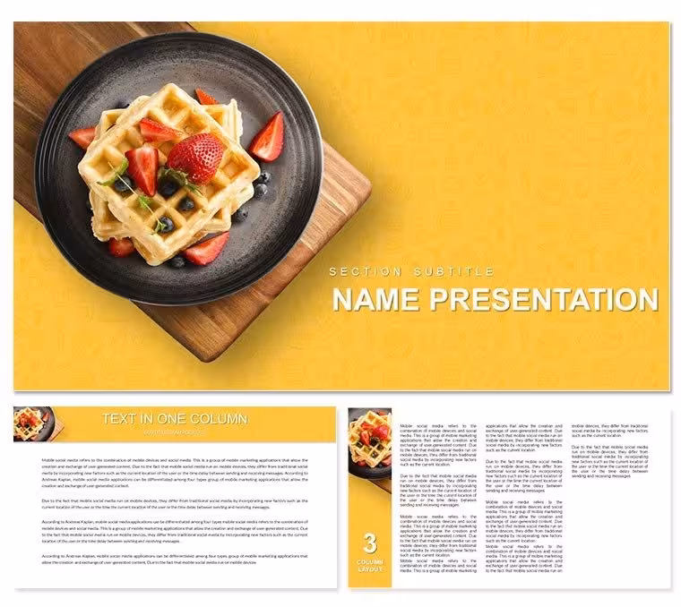 Sweet Temptations Dessert PowerPoint Template