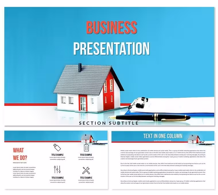 House Rental Lease Agreement PowerPoint Templates