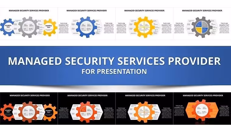 Managed Security Services Provider PowerPoint Charts Template