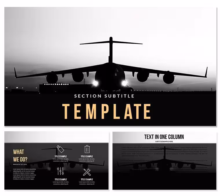 Freight Carrier PowerPoint template