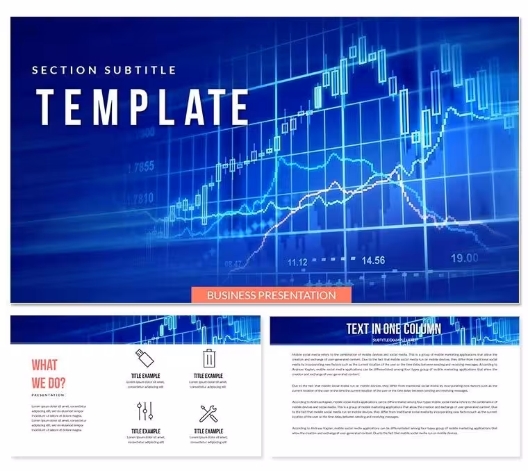 Interactive Forex Chart PowerPoint template