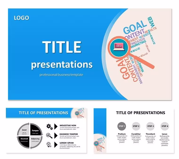 Website promotion PowerPoint template