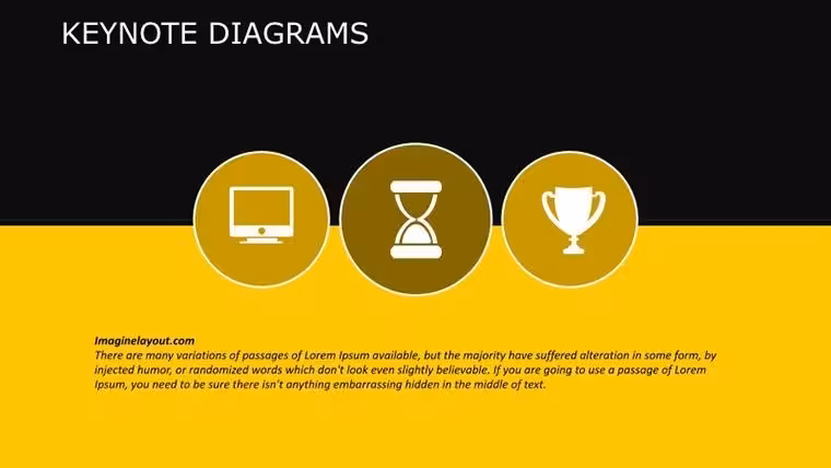 Premium Corporate Keynote Diagrams Template: Black Aesthetic Slides