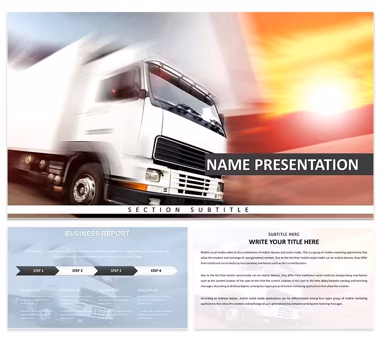 High-Speed Logistics PowerPoint Template