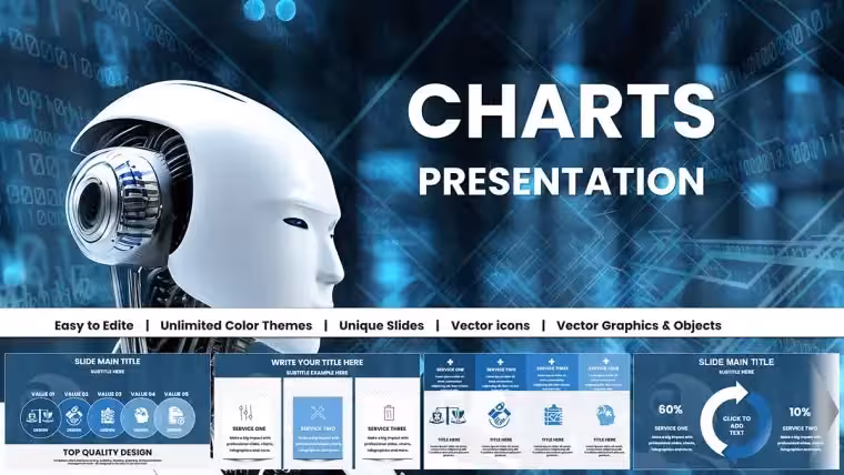 AI-Powered Robot Charts Template: Fuel Your Tech Visions with Futuristic Flair