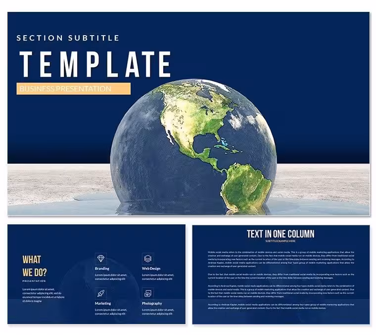World Globe PowerPoint templates Presentation