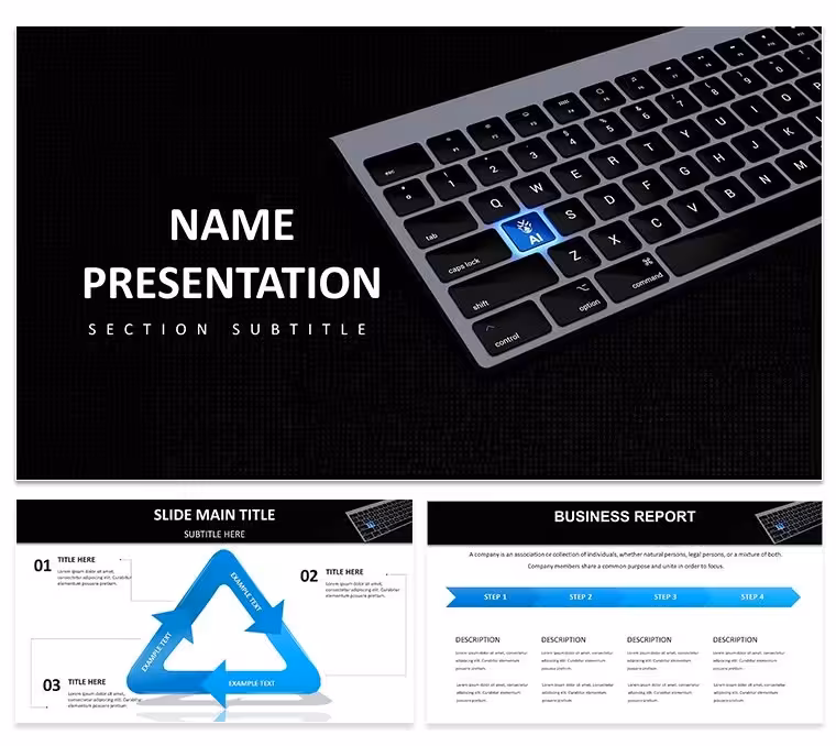 AI Technology PowerPoint Template: Ignite Minds with Intelligent Visuals