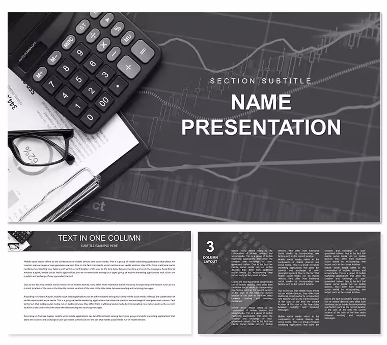 Financial Calculations PowerPoint Template: Presentation