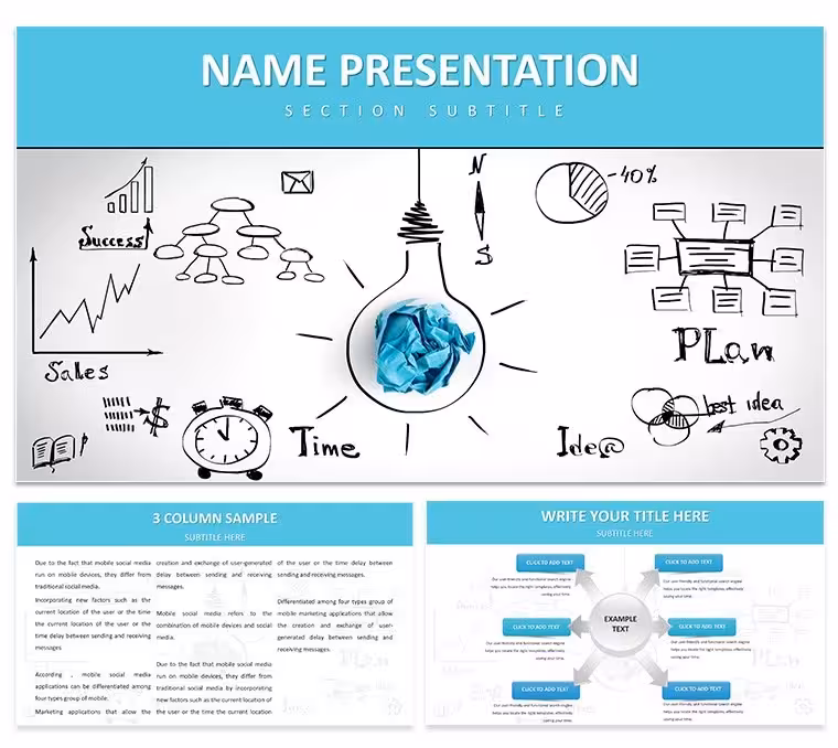 Creativity Innovation Keynote Template: Ignite Your Digital Strategy Presentations