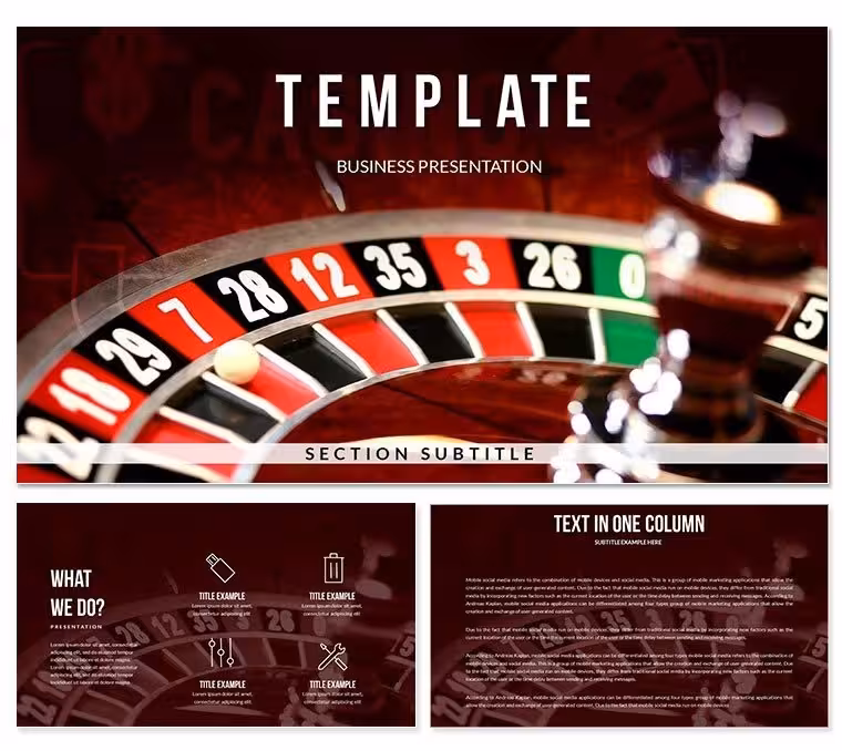 Roulette Strategy PowerPoint Template: Presentation