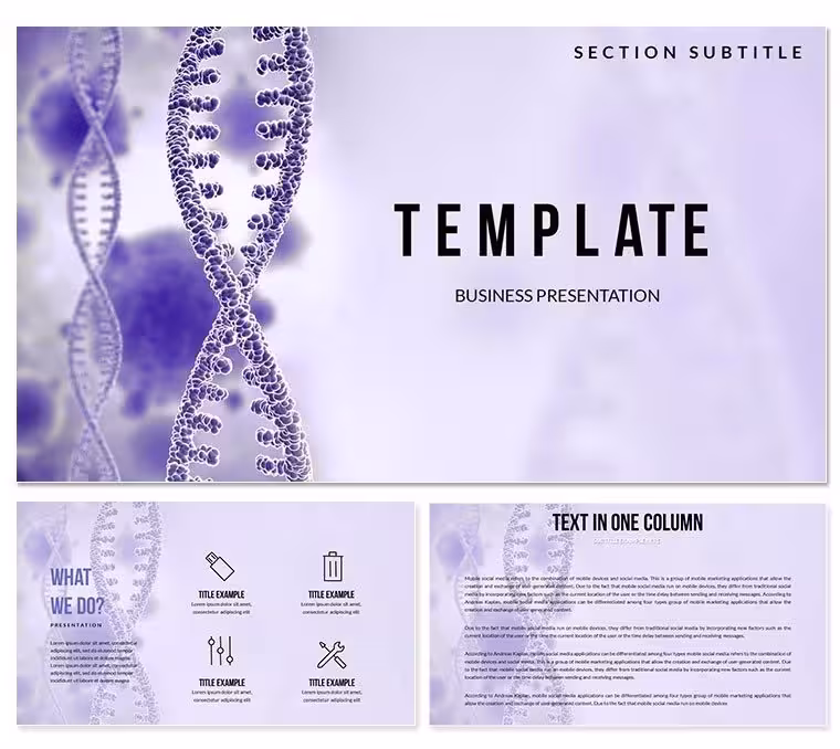 Human Genome DNA PowerPoint templates