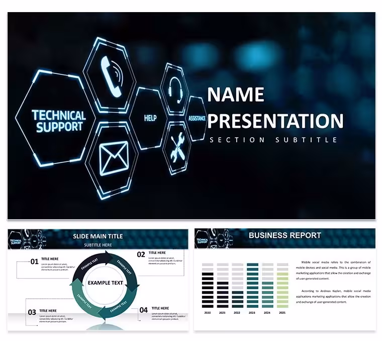 Technical Support Diagrams - Editable Keynote | ImagineLayout