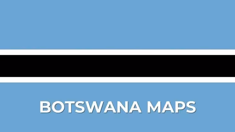 Botswana PowerPoint Maps Template: Delta into Diamond Dynamics