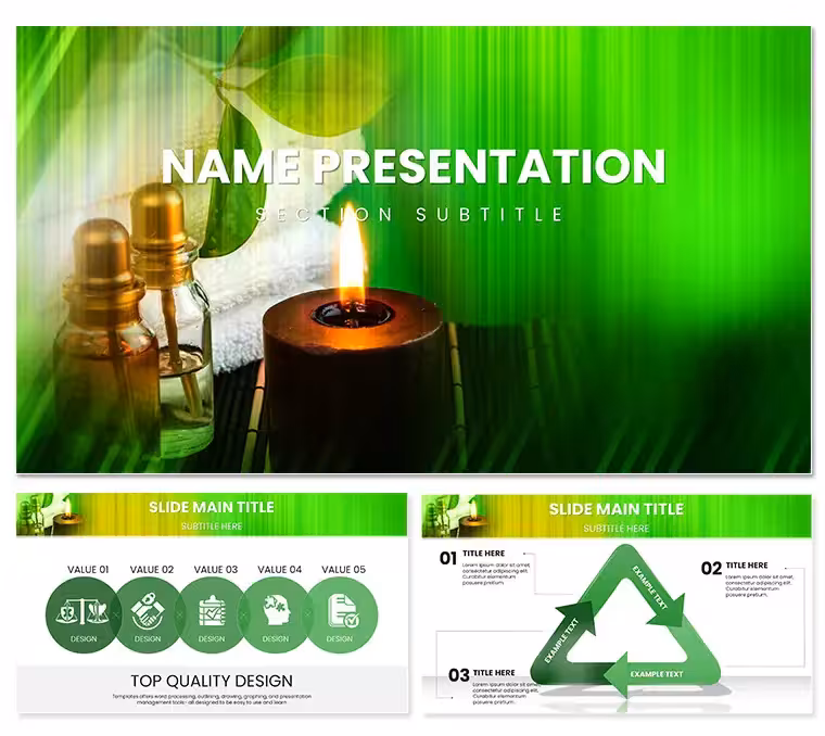 Spa Procedures PowerPoint Template: Wellness Deck