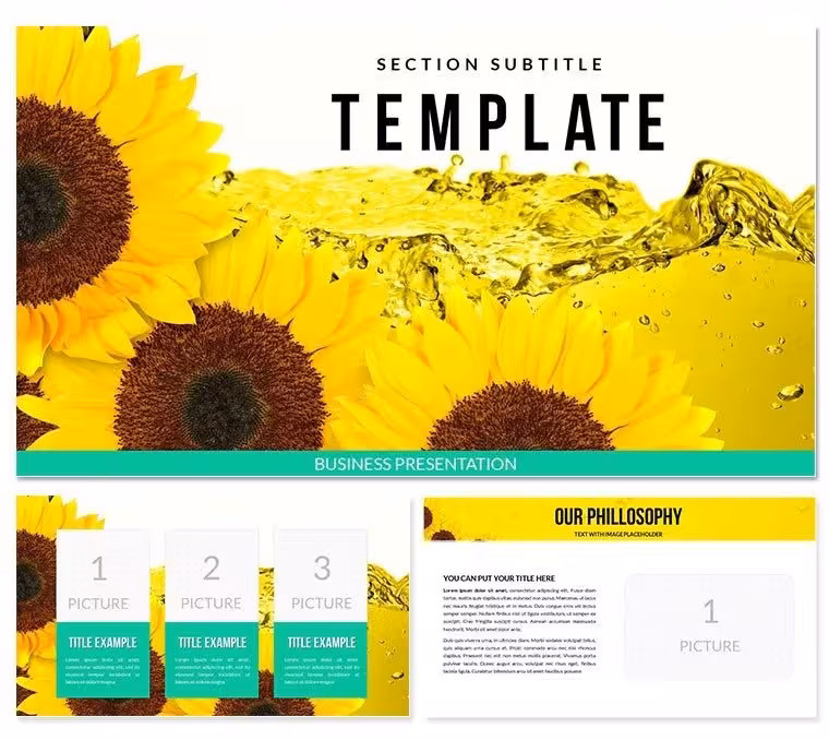 Sunflower Oil PowerPoint Templates