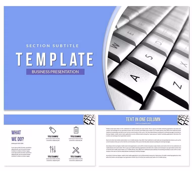 Keyboard for Beginners PowerPoint Template