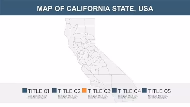 US map: California Counties PPTX Maps