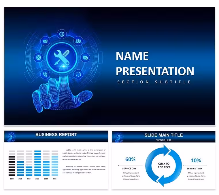 AI and Technology PowerPoint Template: Fuel Innovation with Smart Visuals